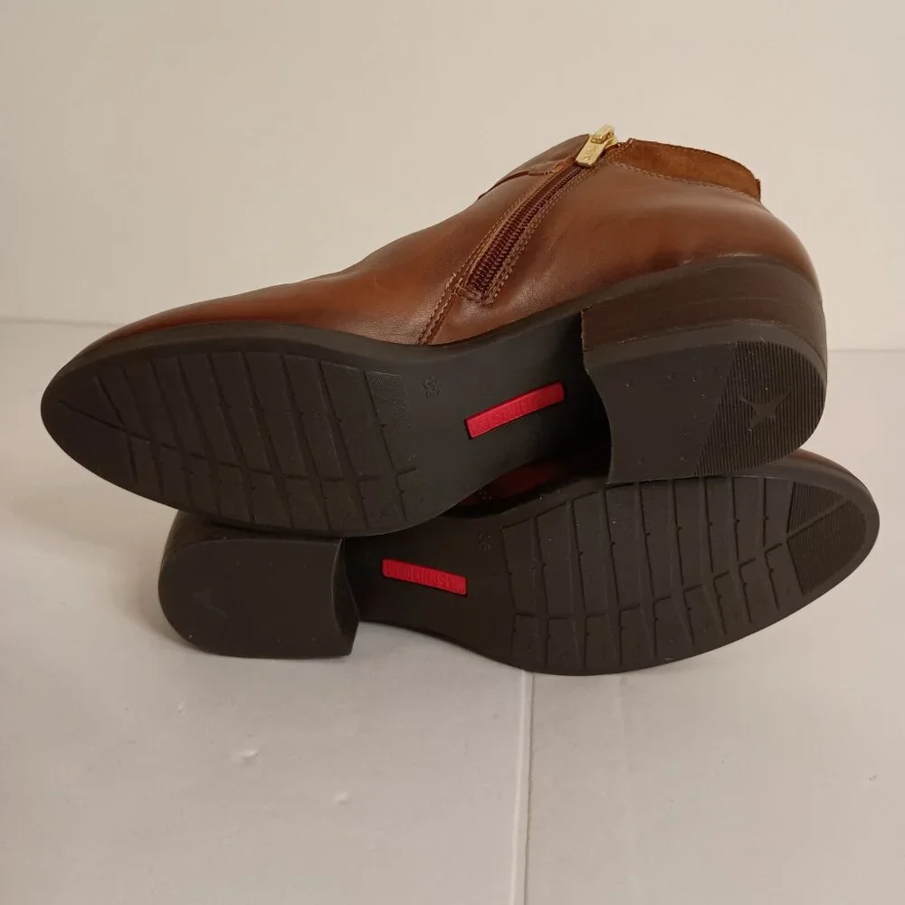 Pikolinos Daroca Tassel Ankle Boots Cuero Brown Women’s Size 38 (7.5 to 8) - Picture 10 of 15